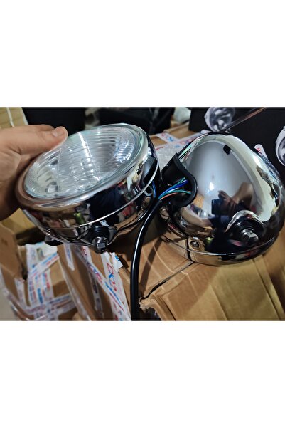 Yuki Motorsiklet Ön Far Yuvarlak nikalj A kalite