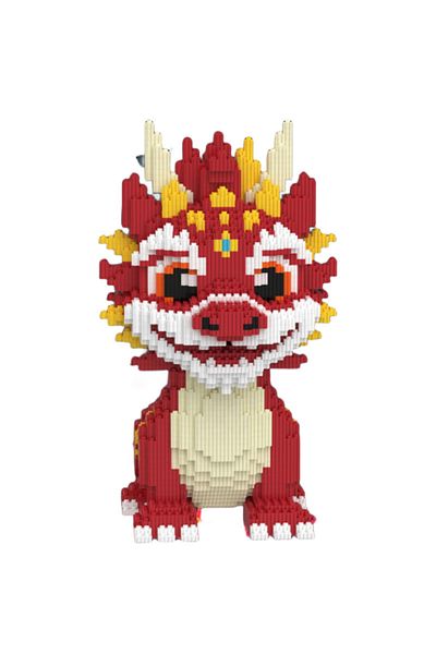 Choice New 30CM DIY Dragon Building Blocks Assembly Toy Small Particle Puzzle Ornaments 3D Desktop Decor...