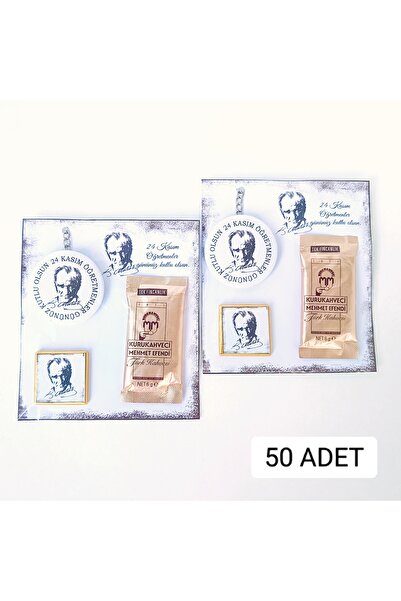 ORGANİZASYON HEDİYEM 50 قطعة هدية عيد المعلم حلقة مفاتيح كبيرة الحجم مع بطاقة...