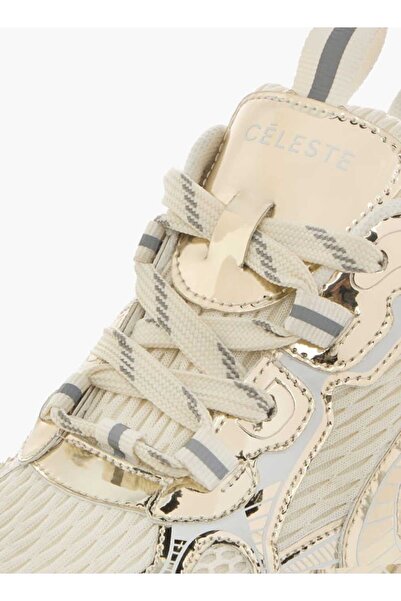 Celeste Women's Panelled Lace-Up Low Ankle Sneakers