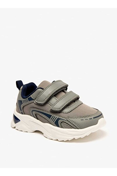 Juniors Panelled Sneakers with Hook and Loop Closure