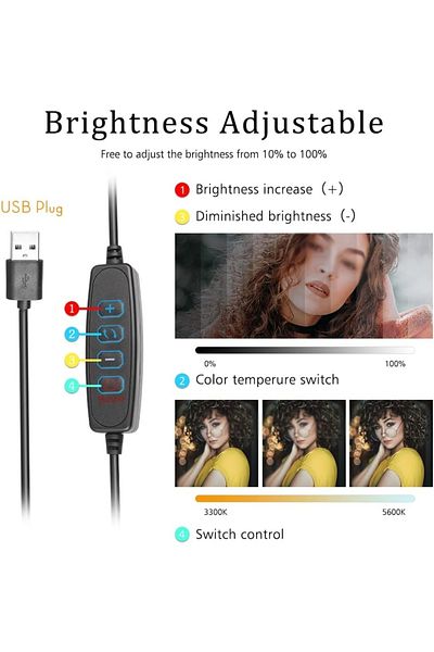 Choice Black Photo Studio 8-inch Led Fill Light Video Fill Lamp Panel Photography Lighting For Live Streami