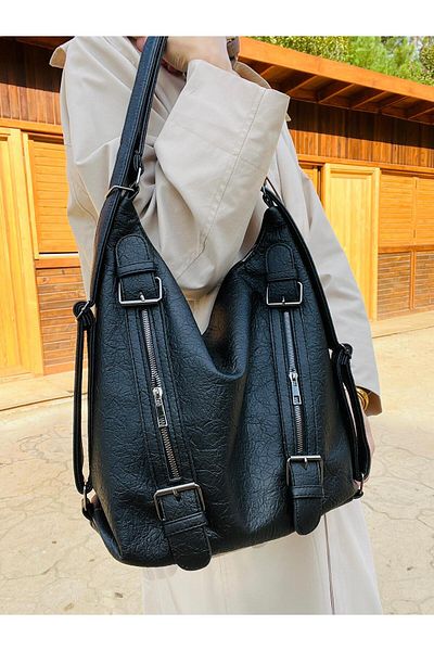 Çanta Trend Rucsac de umăr din piele artificială moale