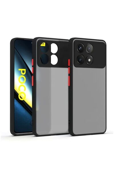 Rivor Xiaomi Poco X6 Pro Uyumlu Kılıf 3d Kamera Korumalı Buzlu Kenarları Renk...