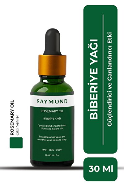 SAYMOND Biberiye Yağı Complexi Saç Dökülmesi Ve Yıpranmış Saçlar Için Hızlı S...