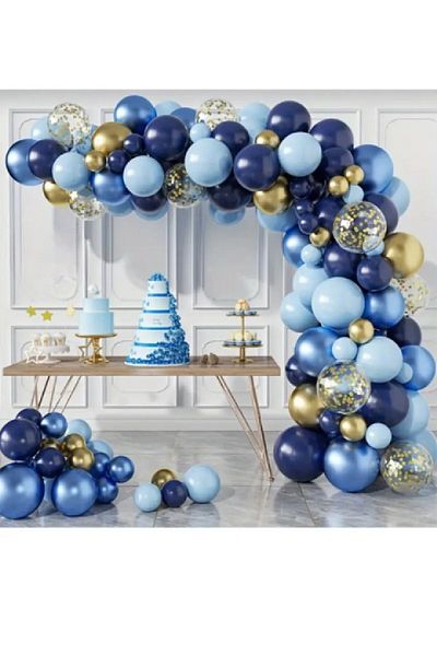 Laviyosa Luxury Blue Gold Galaxy - 85 Pieces Sequin (Pump Gift)