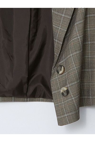 LC Waikiki Jachetă blazer damă în carouri