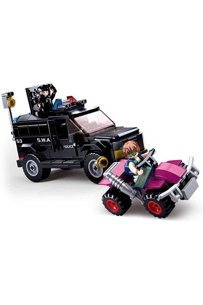 STOREMAX Ysstorex Police Armoured Car Construction Set, 293 Pieces Starcolxollection 655141