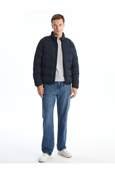 LC Waikiki Pufferjacke für Herren – Standardgröße, Stehkragen