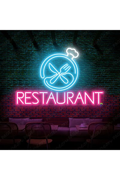 KAMER NEON LED IŞIKLI RESTAURANT DUVAR YAZI DEKORASYON TABLO