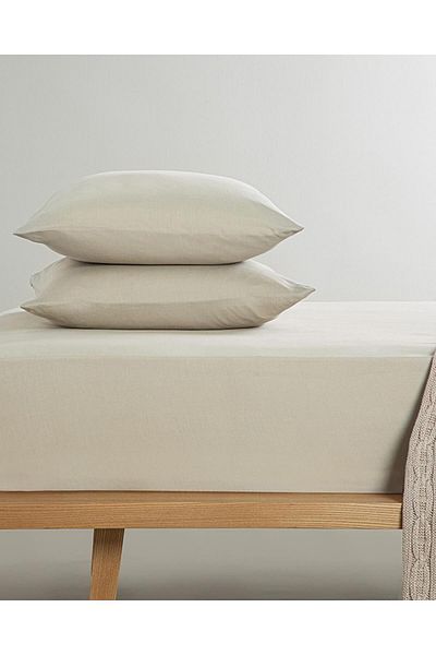 İMPERİALHOME Cotton Single Bed Sheet Set - Elastic Pillow with Cover