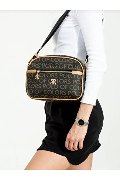 eflanmoda Polo de culori negru Camel cross folosiți geantă de mână potrivită