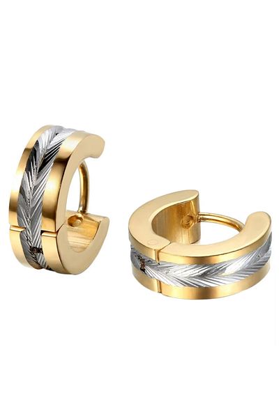 Omark Cotton Men's Black Earrings