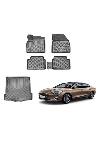 Rizline Ford Focus 5 3d Paspas+bagaj Havuz Siyah Sedan 2019 Sonrası