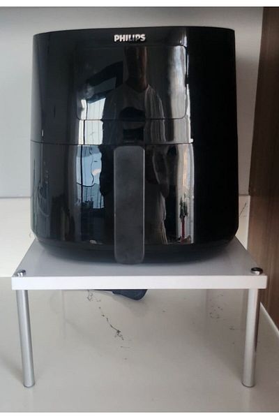 Pratik Yaşam Philips Airfryer XXL Stand - Desktop Organizer, Mini Gaming Stand, Presentation Stand 45X45Cm