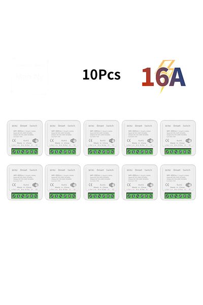 Choice 10pcs Wifi 16a Smart Light Switch Diy Switches Module Relay Supports 2 Way App Voice Control With Tu