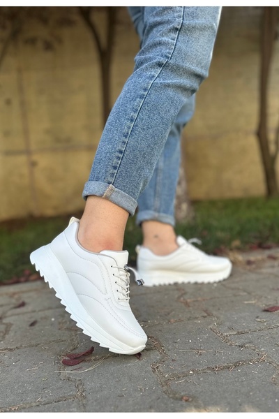 Bonjey Pantofi de mers sport de zi cu zi, anti-alunecare, cu talpă înaltă