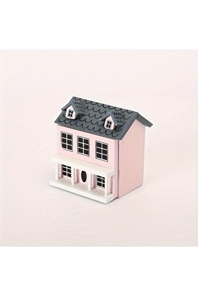 Choice1 Pink Mini Furniture Pink Blue Wall Grey Top Cute Pocket Villa Small H...