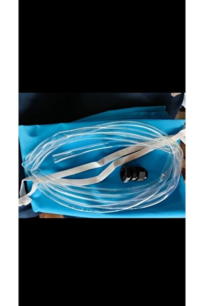 Choice blue Air Conditioner Water Receiver Cover Blue Cloth Bag Clip Two Meters Guide Pipe