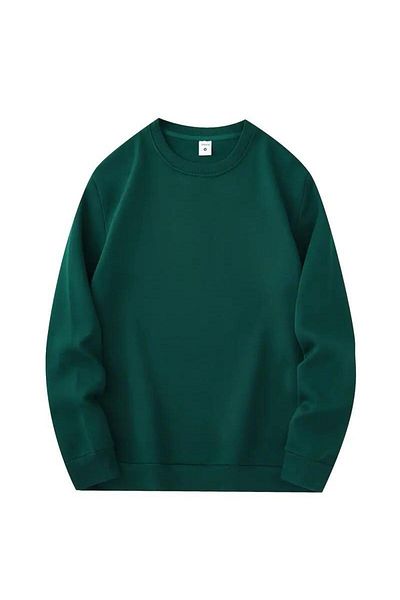 QUEENSTOWN Φούτερ Unisex Nefti Πράσινη μονόχρωμη Oversize Crew Neck
