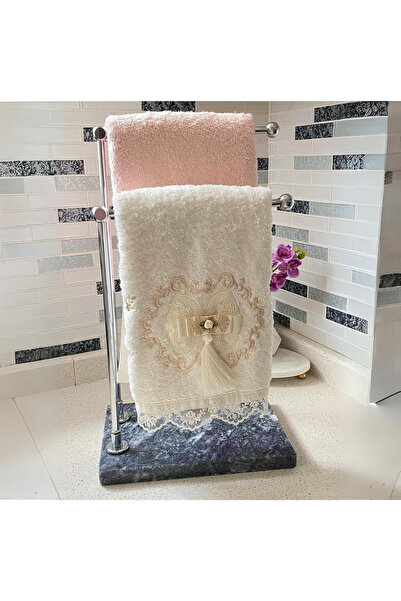 Yaren Style حامل مناشف يد معدني للحمام حامل مناشف ورقية بأرجل رخامية