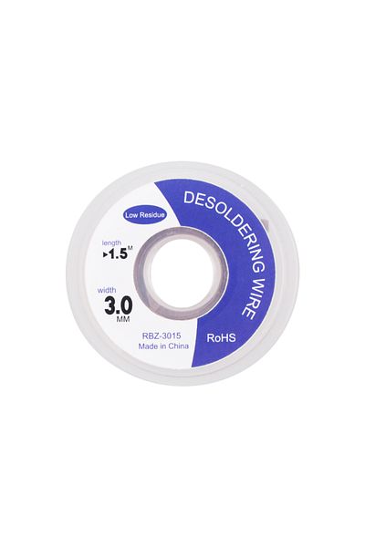 Choice 1Pcs 3mm Width 1.5M Length Solder Wire Desoldering Braid Welding Solder Remover Wick Wire Lead Co...