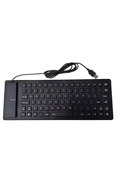 Choice black Portable Mini Keyboard 85 Keys Flexible Waterproof Soft Silicone Gaming Keyboard Laptop Foldab
