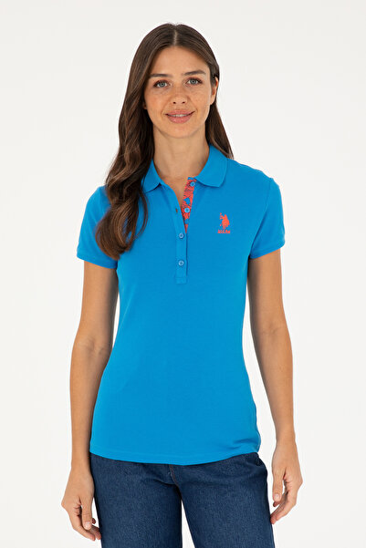 U.S. Polo Assn. Tricou Saks Basic cu guler polo pentru femei 50280060-VR045