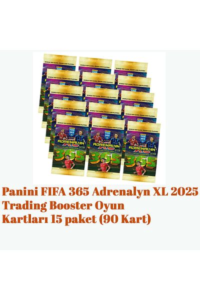 Panini Fifa 365 Adrenalyn XL 2025 - 15 Pack Game Card (90 Cards)