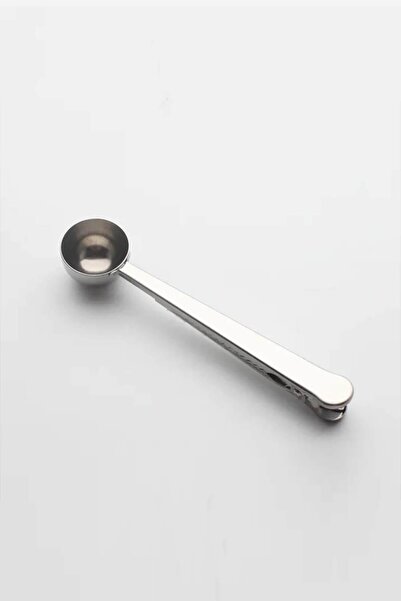 Coffee Project Kahve Ölçü Kaşığı ve Paket Klipsi | Gri