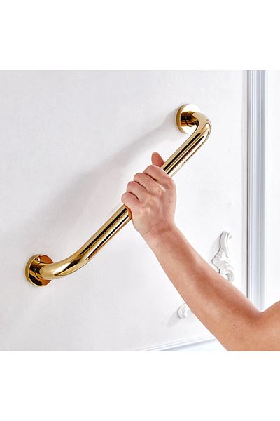 Choice 30cm Gold Color 30/40/50cm Bathroom Tub Toilet Handrail Brass Gold Finish Grab Bar Shower Safety Sup