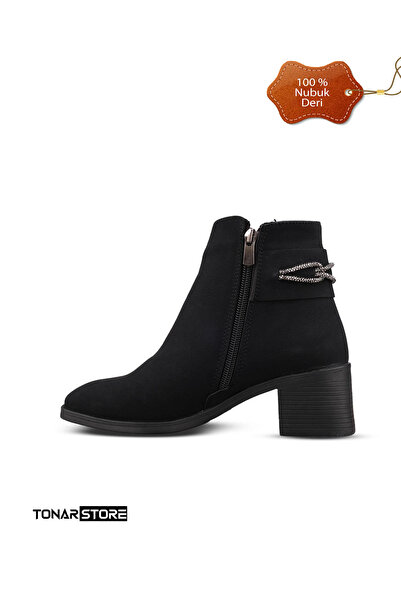 M.P. Aurora Winter Жіночі Slip-On Чорні Повсякденні Чорні Нубукові Шкіряні Чоботи 2228