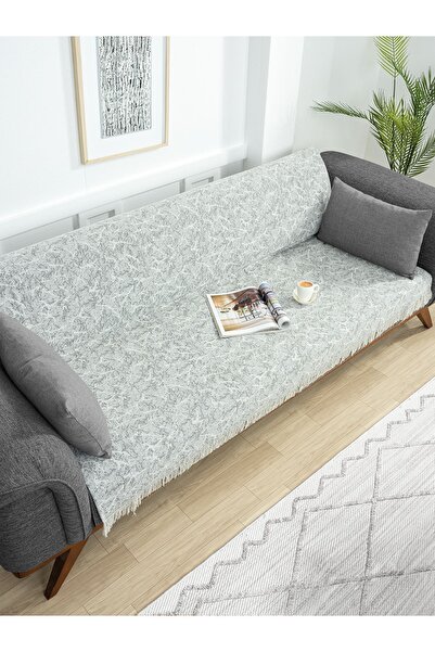 Ecre Çok Amaçlı Pamuklu Örtü- Kanepe-Koltuk Şalı-Koltuk Örtüsü 170x220