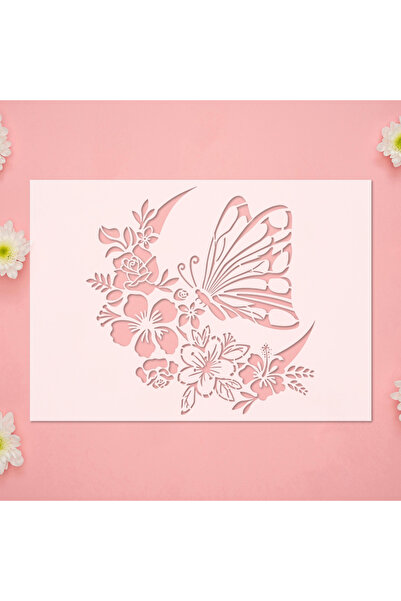 Choice 1pc YOMDID 1pc Butterfly Flower Moon DIY Template Graffiti Painting Ho...