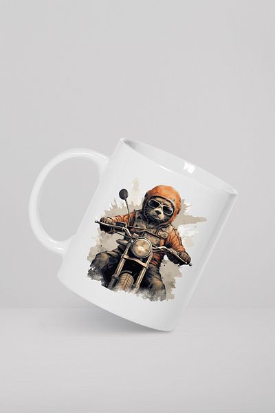 feinas Motorcycle 1 - Porcelain Mug Cup