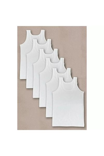 MarkaTurko Tutku Girl's Thick Strap Tank Top 6 Pack
