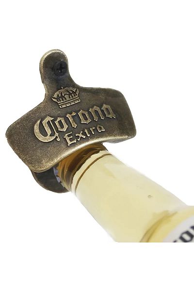 Choice 1pc Retro Corona Design Bottle Opener Wall Mounted Hanging Beer Opener DIY Tools Alloy Electropla...