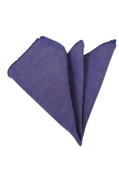 Exve Exclusive Batista de guler din bumbac în stil blugi de tranziție albastru violet