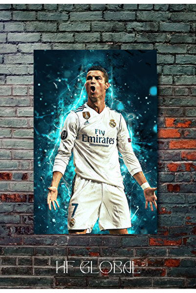 Sticksy Cristiano Ronaldo 33x48 Poster Duvar Posteri , CR 7 Poster, Çerçevesiz Poster