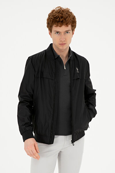 U.S. Polo Assn. معطف أسود للرجال 50280826 -VR046