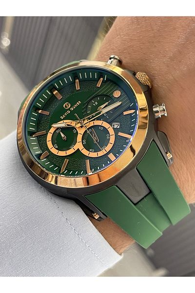 DAVID GUNER Silicone Cord Indicators Active Men's Wristwatch