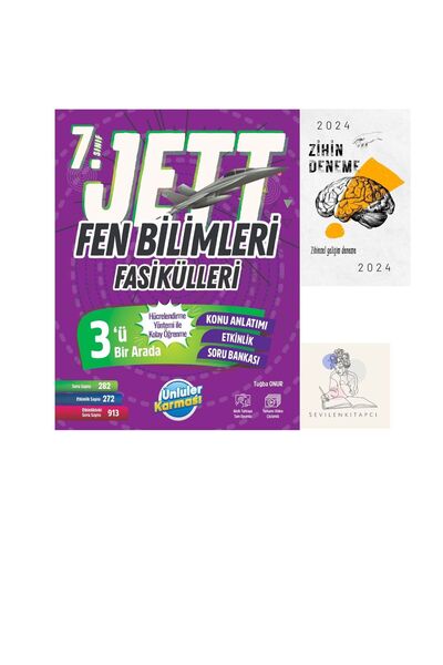 Ünlüler Karması ÜNLÜLER KARMASI 7.SINIF JETT FEN BİLİMLERİ FASİKÜL+ZİHİN DENE...