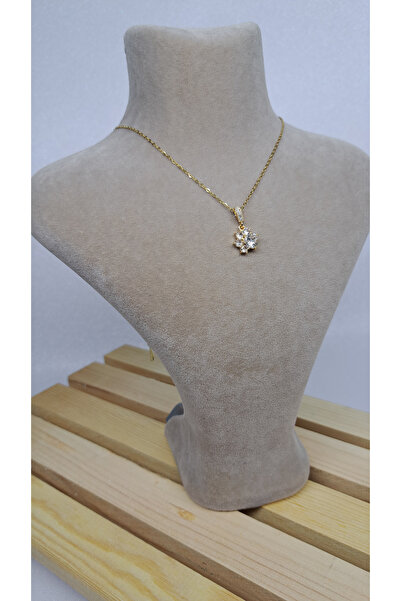 Star Shine Parlayan Kedi Patisi Detaylı İnce Zincir Gold Kolye