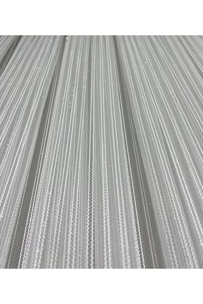 FİENS Double Pasta Twisted Tulle Curtain 1/3 Tight Pleated Heavy Weight Ironing Unwanted |   Most Preferred Model