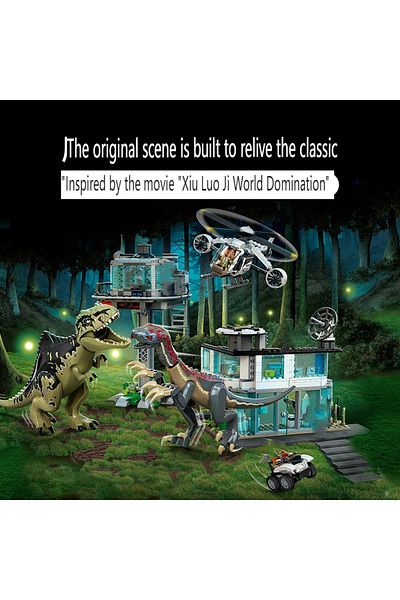 Choice No Box 818pcs Southern Giant Beast Dragon Creative Moc Rv Building Block Velociraptor Diy 76946 Mod