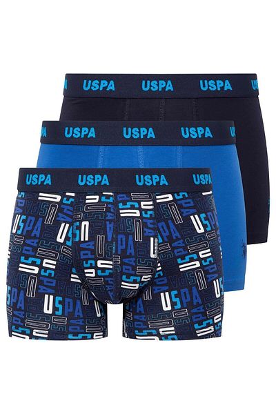 U.S. Polo Assn. Πόλο Ασν. Ανδρικό Σετ Boxer 3 τεμαχίων - Navy Blue/Printed/Sax Ag.bb80a5rr0ba9ros.kh