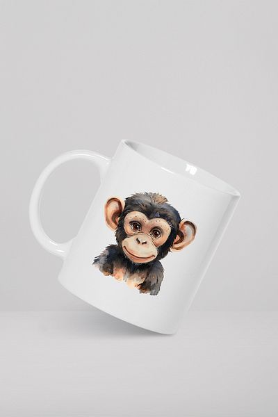 feinas Monkey Porcelain Mug