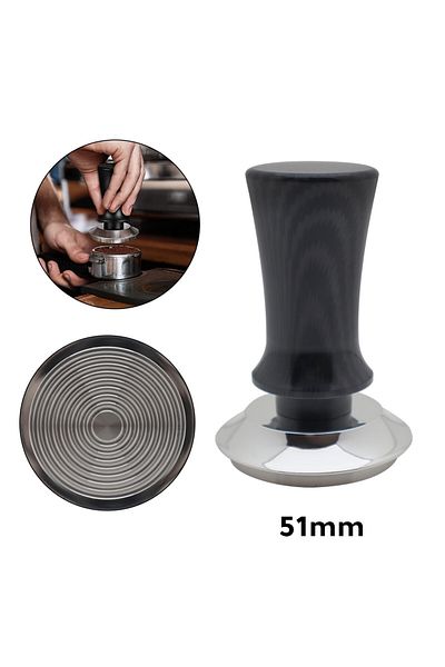 MIBRU COFFEE FINE LEVEL CALIBRATED THREADED TAMPER 51MM