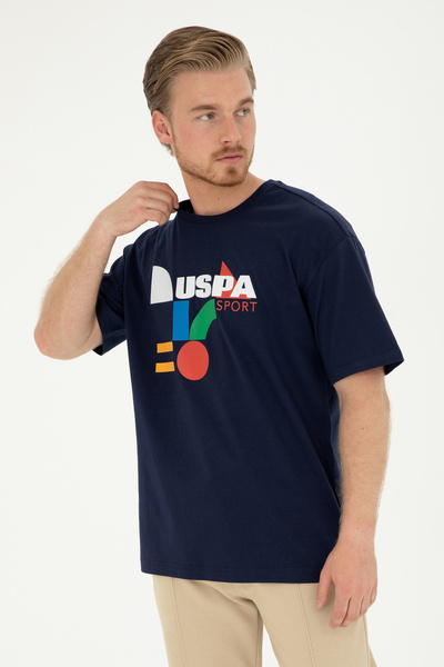 U.S. Polo Assn. تي شيرت رجالي باللون الأزرق الداكن 50281490 -VR033