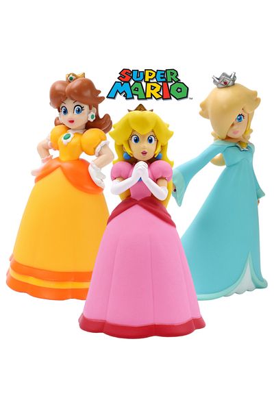 Choice Mario Bros Princess Peach Rosalina Daisy Figures Toy Cute Anime Pauline Creative Collectible PVC ...